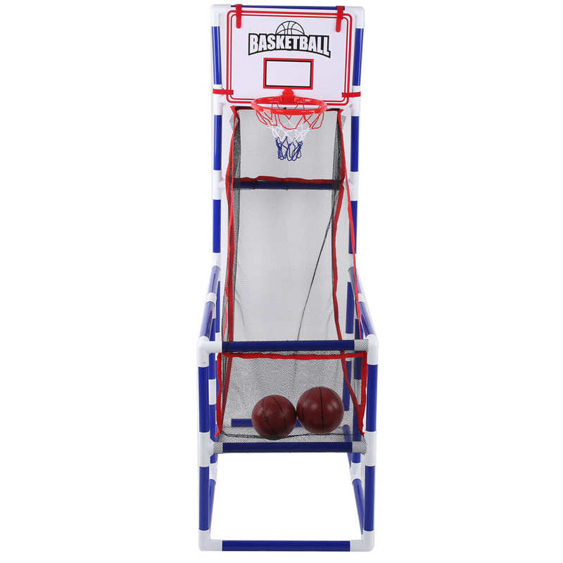 Indoor Children's Educational Basketball Shooting Machine | Portable Double-Ball Automatic Rebound Basketball Hoop