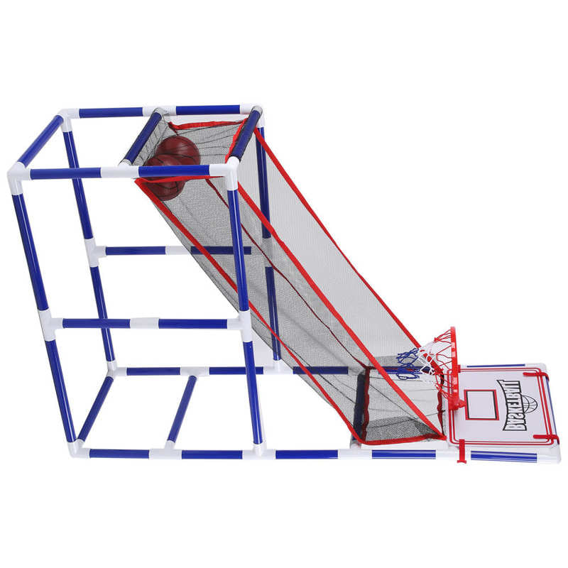 Indoor Children's Educational Basketball Shooting Machine | Portable Double-Ball Automatic Rebound Basketball Hoop