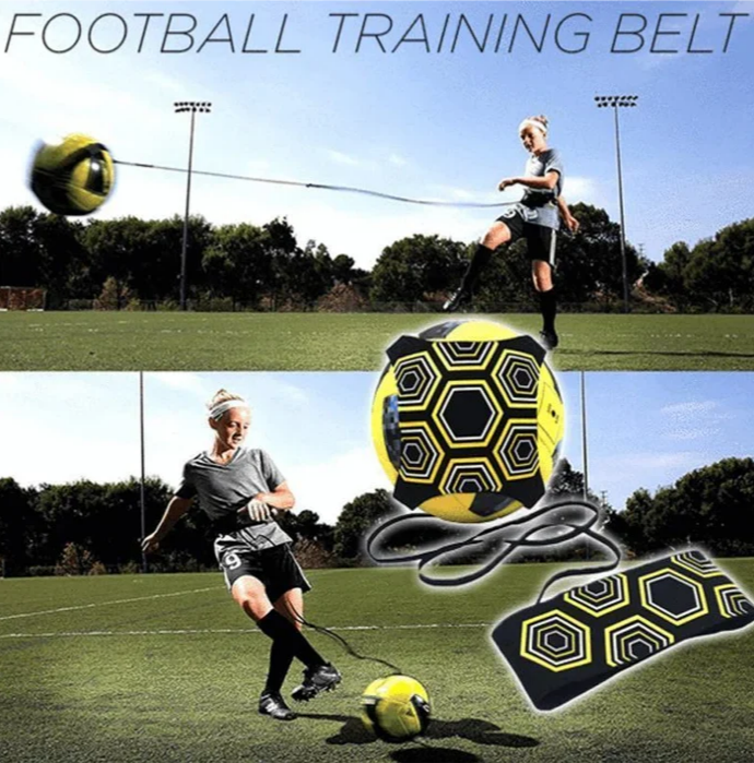 [Single-player Soccer Practice Tool] High-elasticity Soccer Training Strap (No Ball Retrieval Required)