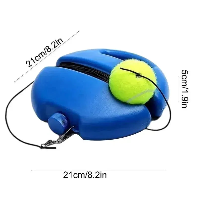 Portable single-person tennis trainer