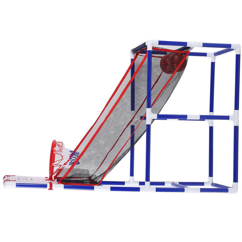 Indoor Children's Educational Basketball Shooting Machine | Portable Double-Ball Automatic Rebound Basketball Hoop