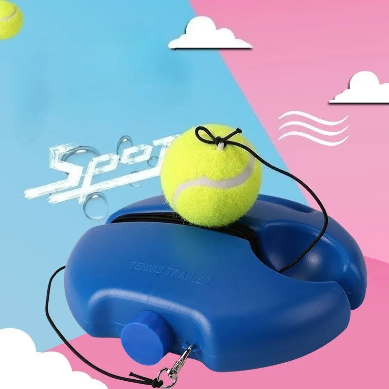 Portable single-person tennis trainer