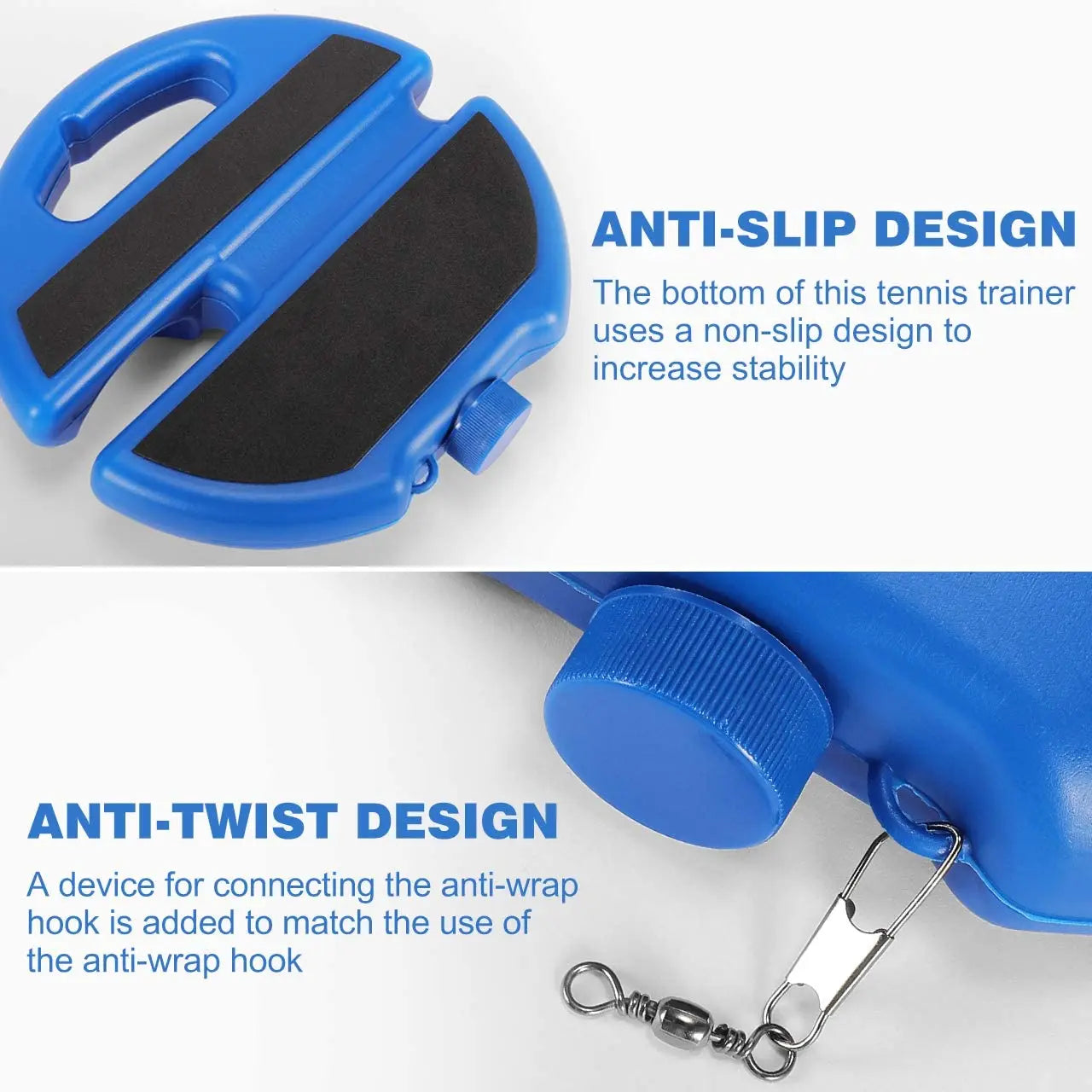 Professional individual tennis trainer (portable self-training tool/device, suitable for beginners/adults)