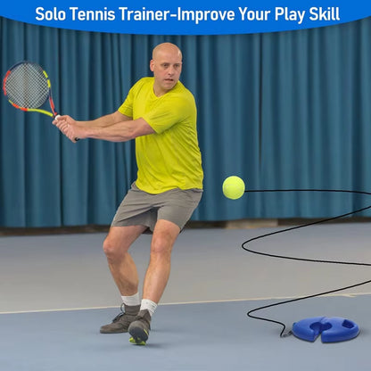 Professional single-person tennis trainer (high elasticity with rebound base set)