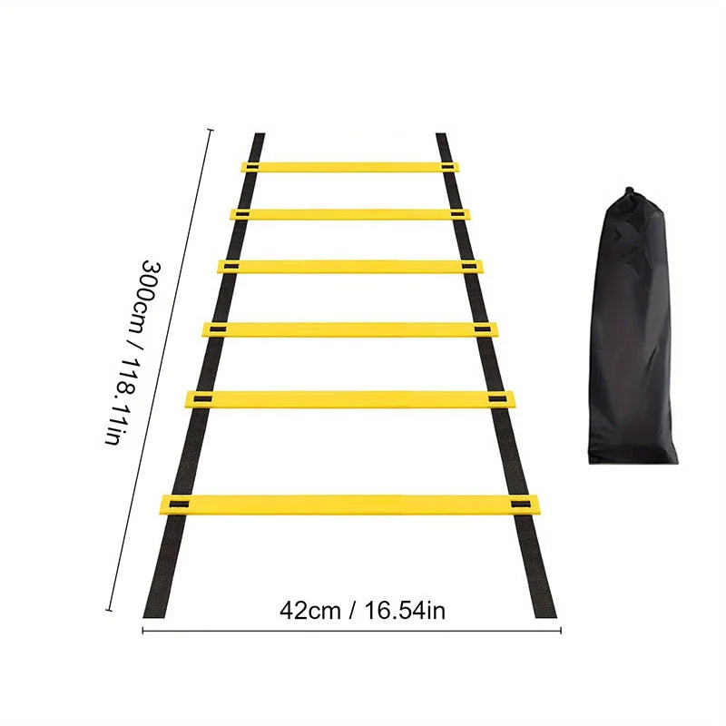 Professional soccer and physical training agility ladder (with storage bag)