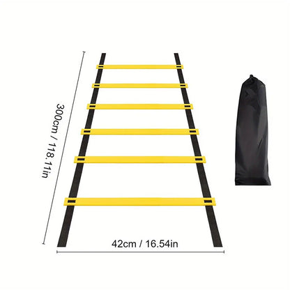 Professional soccer and physical training agility ladder (with storage bag)
