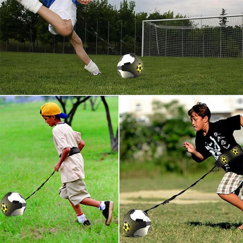 Football control and kicking training belt