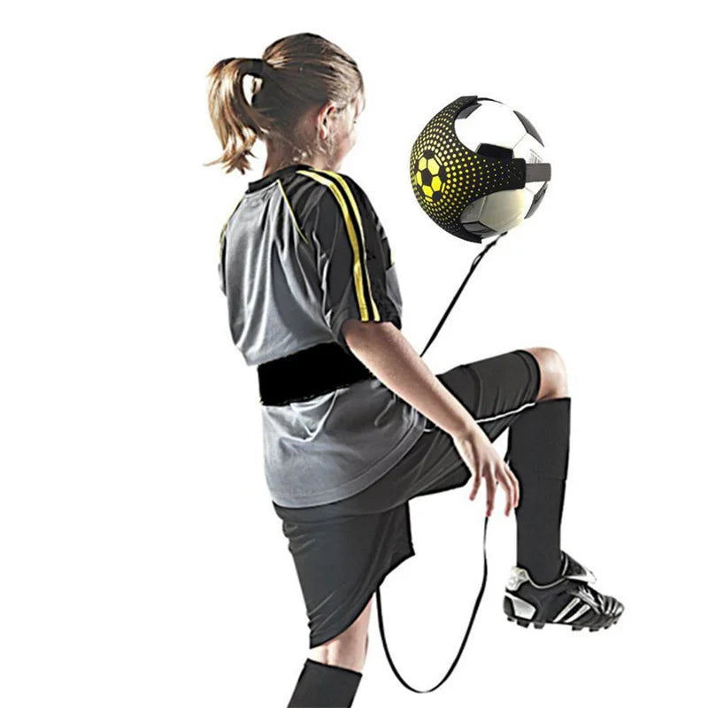 Football control and kicking training belt