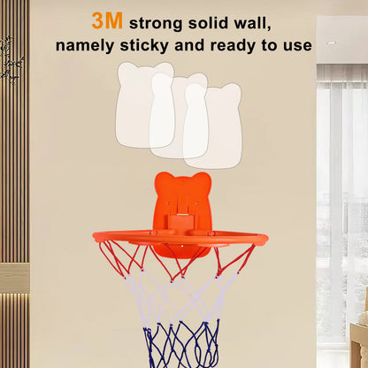 Silent basketball and hoop combination