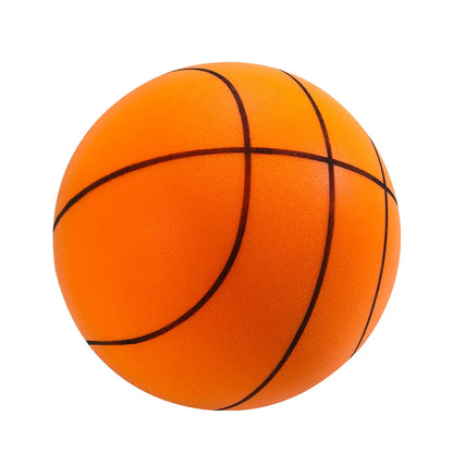 Silent basketball and hoop combination