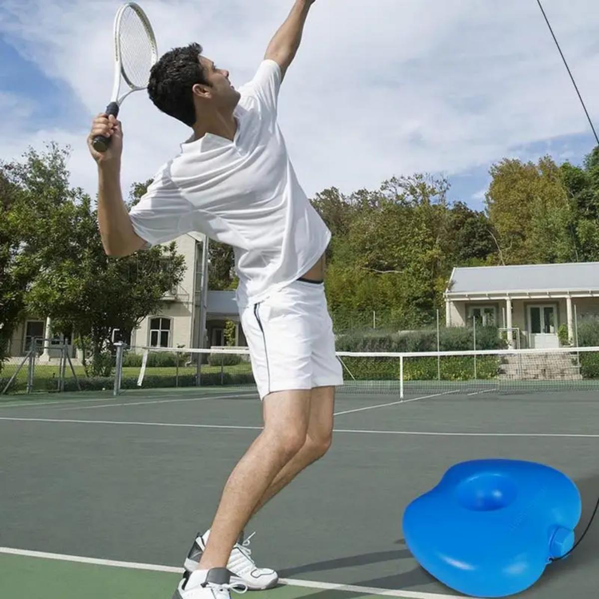 Professional individual tennis trainer (portable self-training tool/device, suitable for beginners/adults)