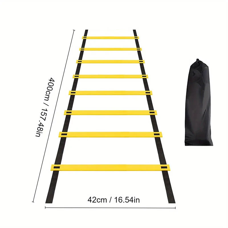 Professional soccer and physical training agility ladder (with storage bag)