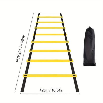 Professional soccer and physical training agility ladder (with storage bag)