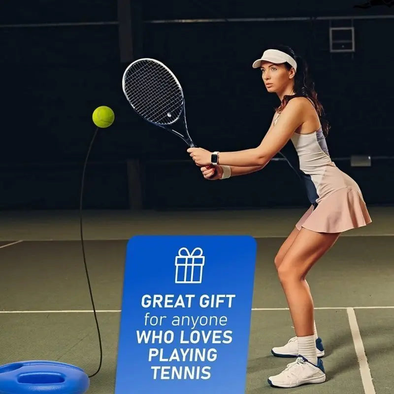 Professional individual tennis trainer (portable self-training tool/device, suitable for beginners/adults)