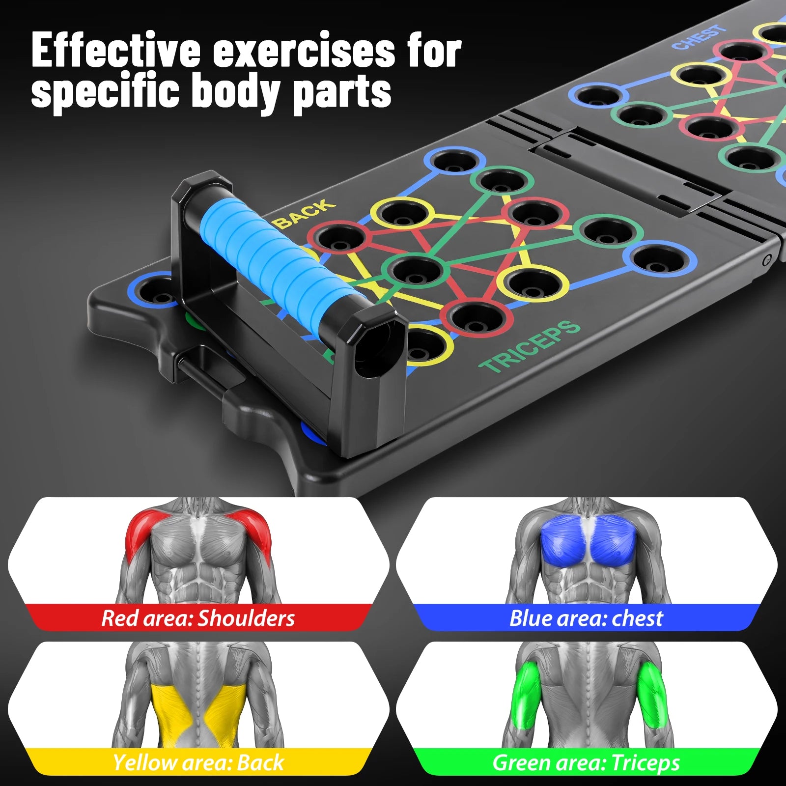 14-in-1 Portable Multifunctional Push-up Board (with Resistance Band)