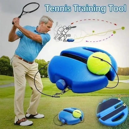 Professional single-person tennis trainer (high elasticity with rebound base set)