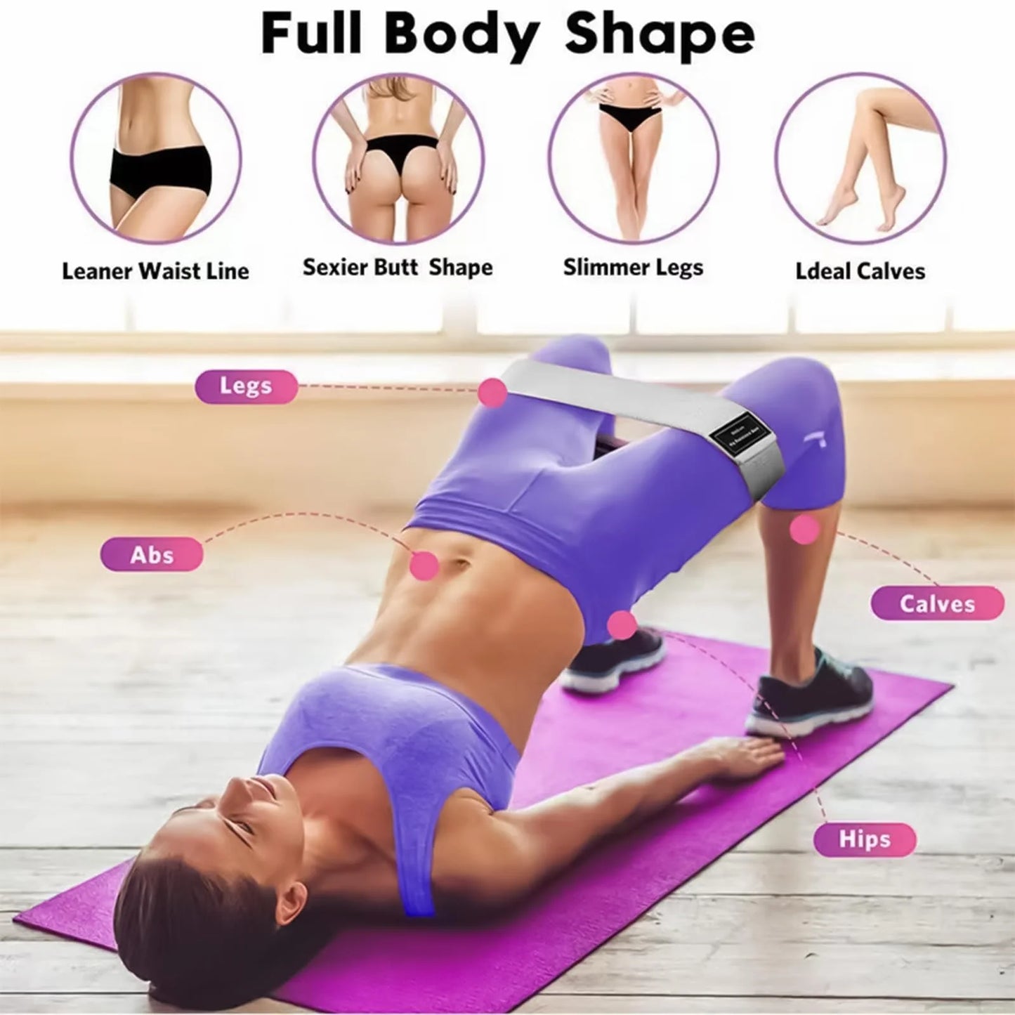 ShapeGrid™ Squat Glute Lifting Resistance Band