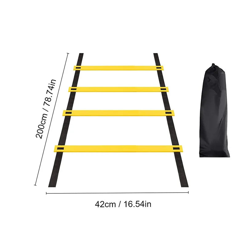 Professional soccer and physical training agility ladder (with storage bag)