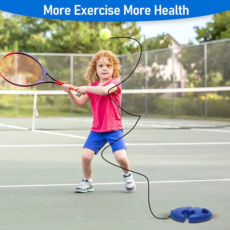 Professional single-person tennis trainer (high elasticity with rebound base set)