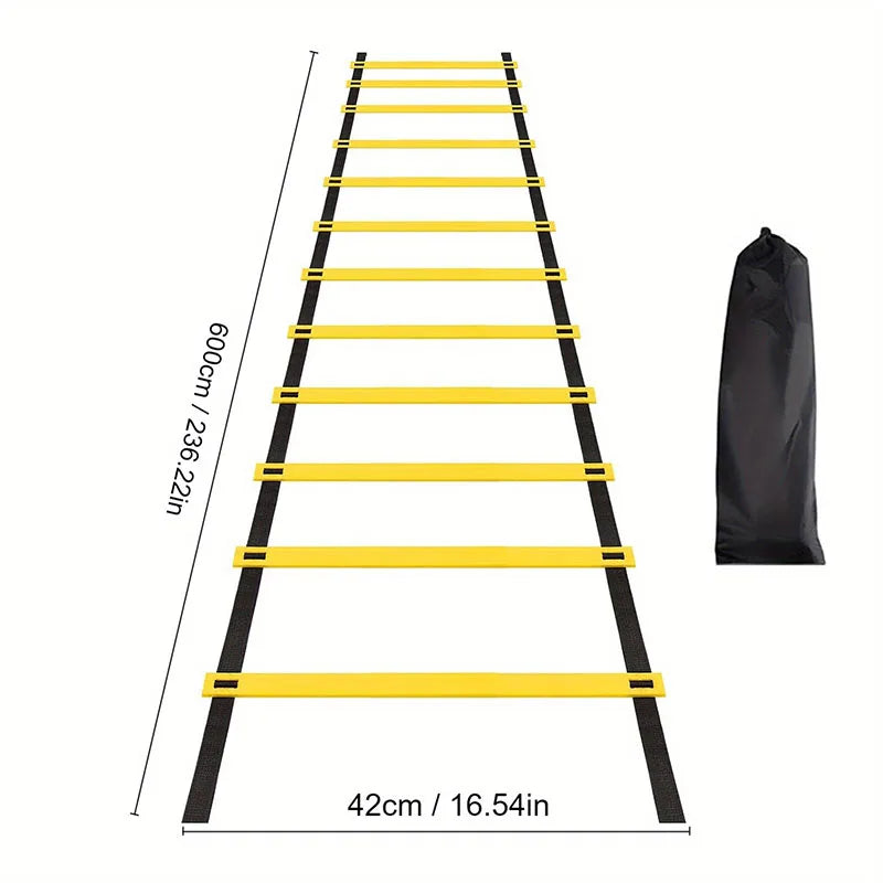Professional soccer and physical training agility ladder (with storage bag)