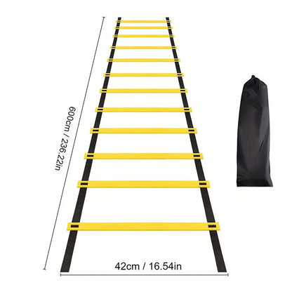 Professional soccer and physical training agility ladder (with storage bag)