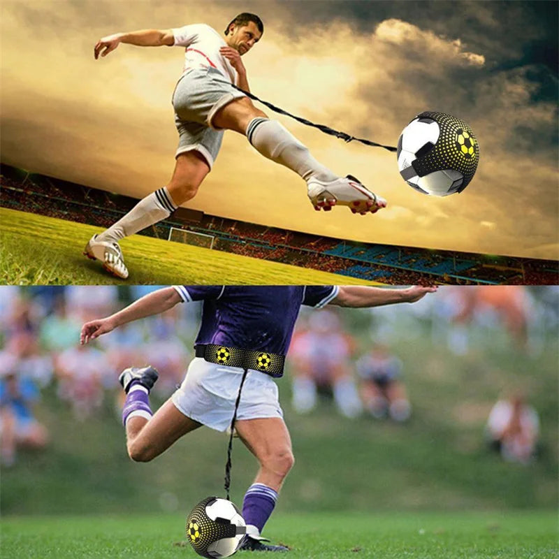 Football control and kicking training belt