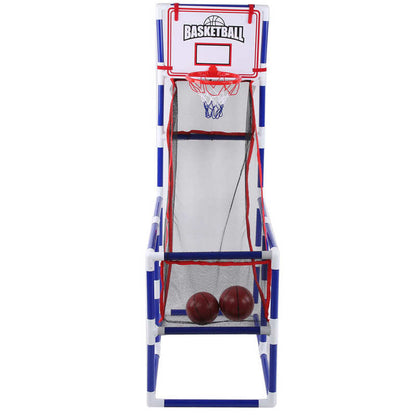 Indoor Children's Educational Basketball Shooting Machine | Portable Double-Ball Automatic Rebound Basketball Hoop