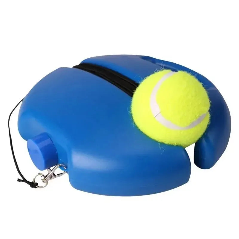 Portable single-person tennis trainer