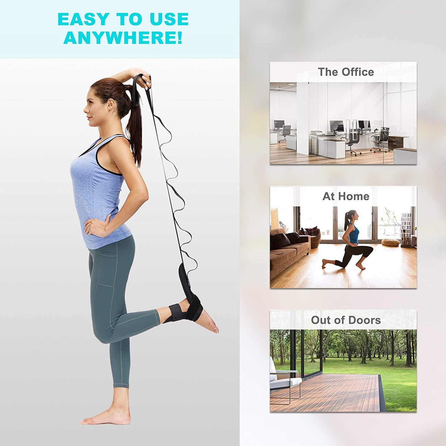 FlexStretch Multi-segment Ankle Stretching Rope